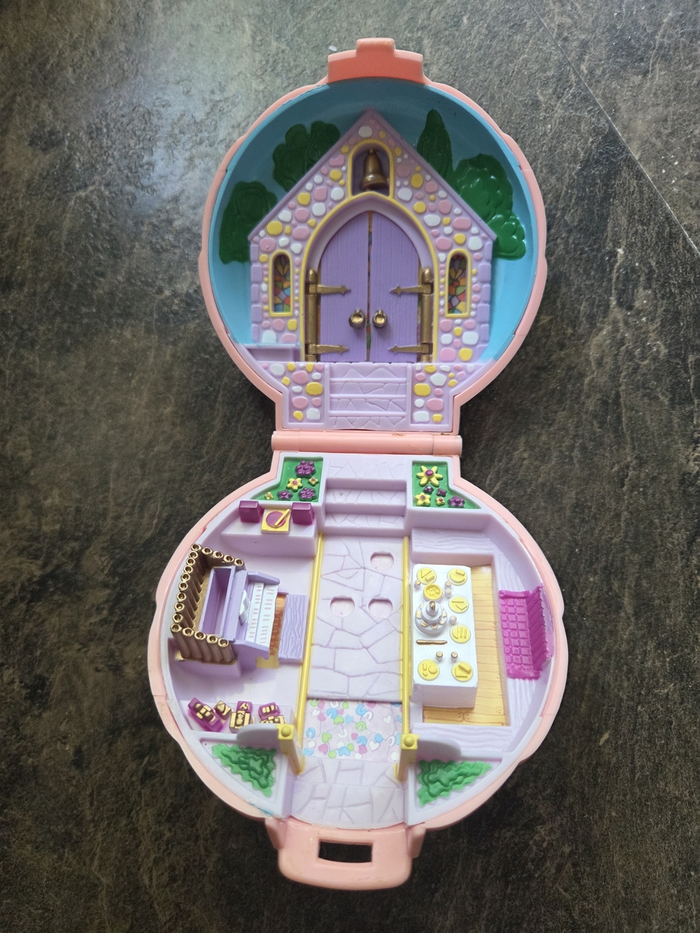 Vintage Polly Pocket Nancy's Wedding Day Bluebird 1989 - No Figures - Picture 2 of 6